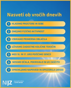 PNG nasveti ob vročih dneh